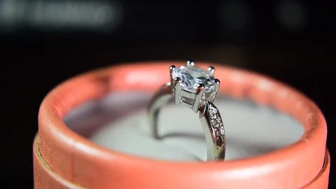 Ring diamond Stock Footage 123555804