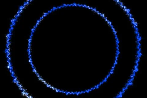 Ring digital pattern art CG background wallpaper Stock Illustration