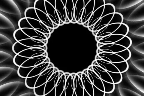 Ring digital pattern art CG background wallpaper Stock Illustration