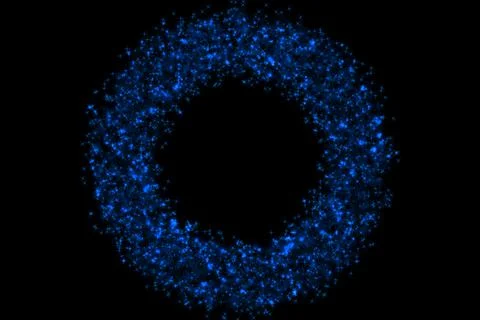 Ring digital pattern art CG background wallpaper Illustrazione stock