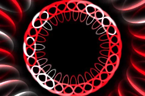 Ring digital pattern art CG background wallpaper Stock Illustration