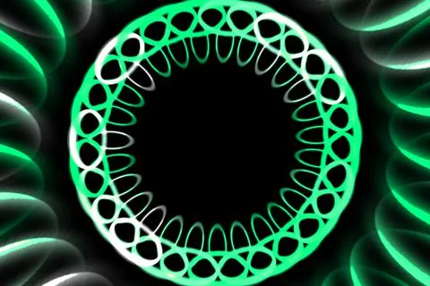 Ring digital pattern art CG background wallpaper Stock Illustration