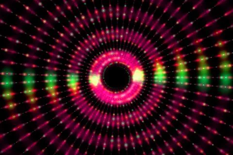 Ring digital pattern art CG background wallpaper Stock Illustration