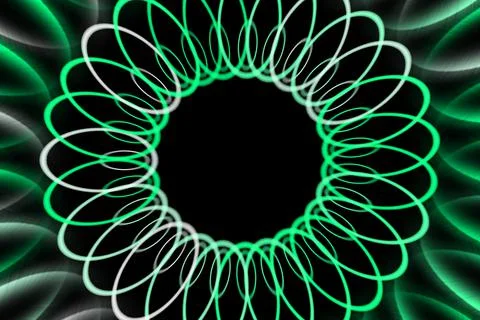 Ring digital pattern art CG background wallpaper Stock Illustration