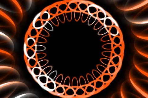 Ring digital pattern art CG background wallpaper Stock Illustration