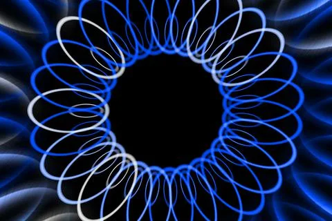 Ring digital pattern art CG background wallpaper Illustrazione stock