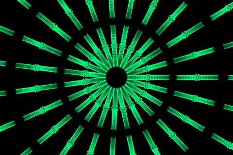 Ring digital pattern art CG background wallpaper Stock Illustration