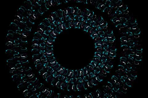 Ring digital pattern art CG background wallpaper Illustrazione stock