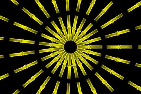 Ring digital pattern art CG background wallpaper Illustrazione stock