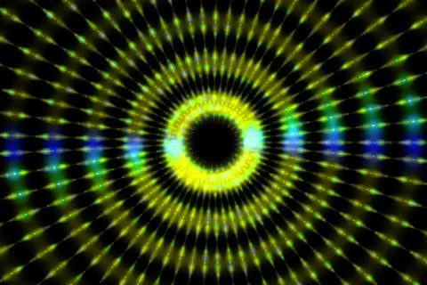 Ring digital pattern art CG background wallpaper Illustrazione stock
