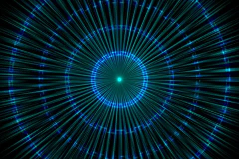 Ring digital pattern art CG background wallpaper Stock Illustration