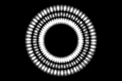 Ring digital pattern art CG background wallpaper Illustrazione stock