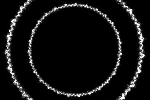 Ring digital pattern art CG background wallpaper Stock Illustration