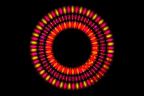 Ring digital pattern art CG background wallpaper Stock Illustration