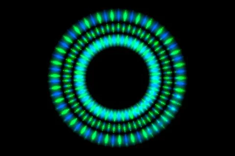 Ring digital pattern art CG background wallpaper Illustrazione stock