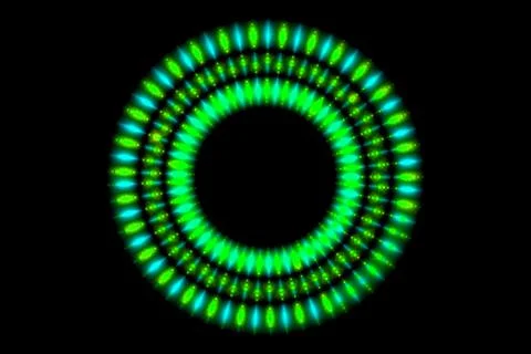 Ring digital pattern art CG background wallpaper Illustrazione stock