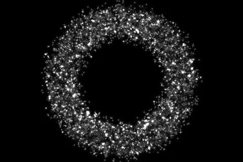 Ring digital pattern art CG background wallpaper Stock Illustration