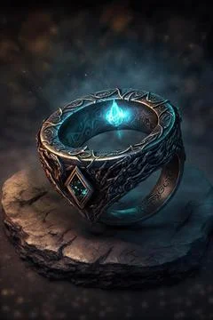 Ring of djinni summoning Stock Illustration