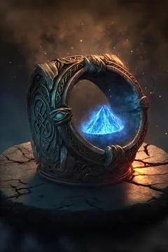 Ring of djinni summoning Stock Illustration
