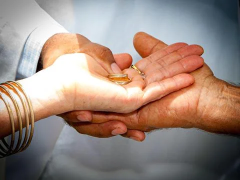Ring Exchange Ceremony Stock Photos