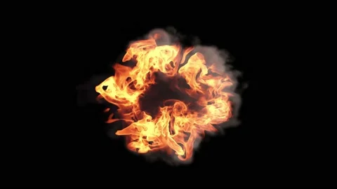 Ring of fire 3d render Stockbeeldmateriaal 164881446