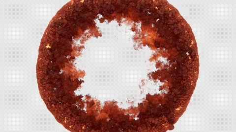 Ring of fire with alpha channel in 4k. prores 4444 xq. Vidéo 260874278