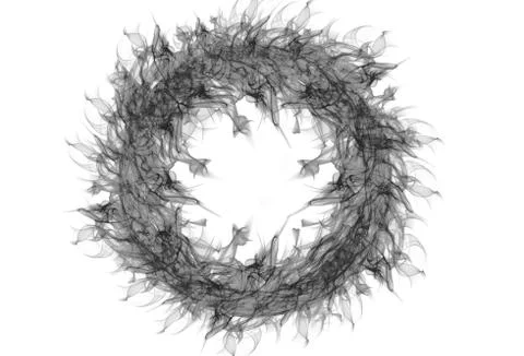 Ring Of Fire Circle Illustrazione stock