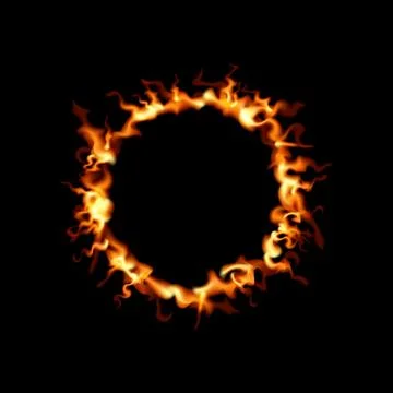 Ring of fire design. Stock Illustration