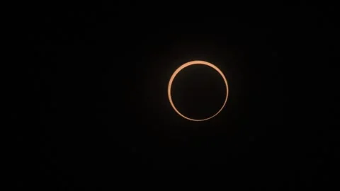 Ring of fire Eclipse 2023 動画素材 296724163