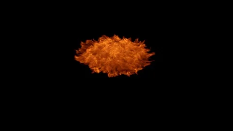 Ring of fire / fire from rocket launch / shockwave fire. Video stock 86805221