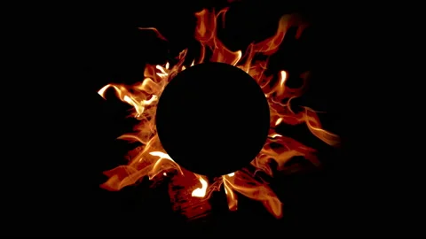 Ring Of Fire Stock Footage 92352694