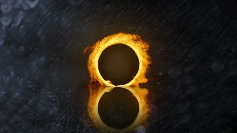 Ring of fire Stock Footage 108944456