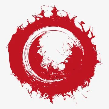 Ring of fire isolated on white. Stock Illustration