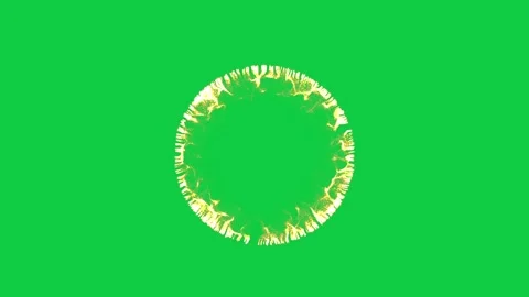 Ring of Fire. Particles in a circular shape expand to form a ring of fire. Stock Footage 319289764