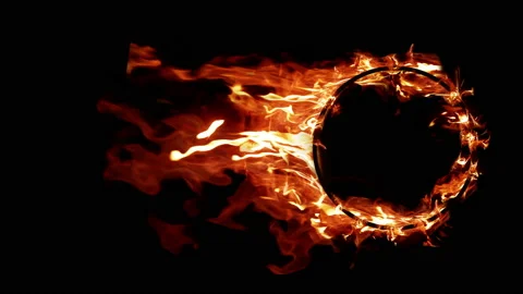 Ring of Fire in slow motion. Stock Footage 93688479