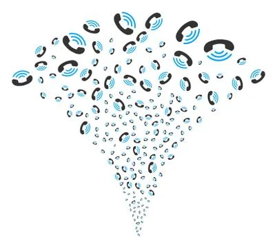 Ring Fountain Stream Stock Illustration
