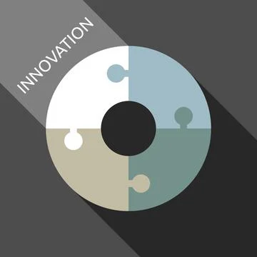 Ring of four puzzles Stock Illustration