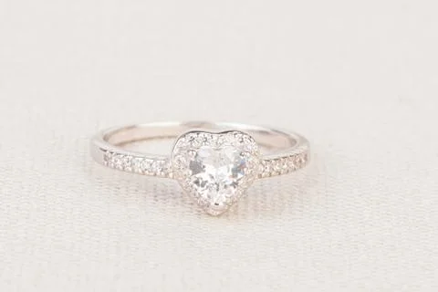 Ring with gems. Stock Photos