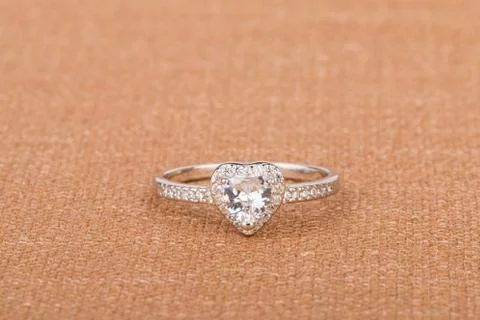 Ring with gems. Stock Photos