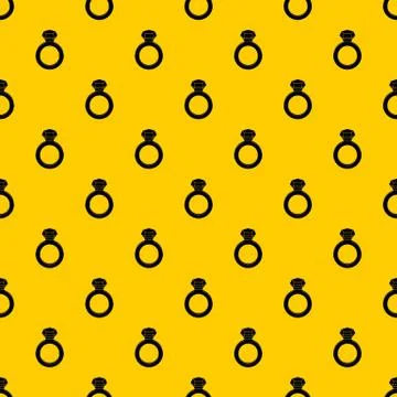 Ring with gemstone pattern vector Illustrazione stock