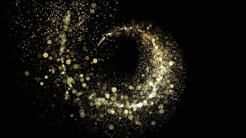Ring of Golden Particles Intro or Logo Reveal, Stock-Footage 167057290
