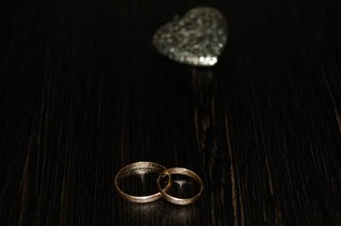 Ring with heart Stock Photos
