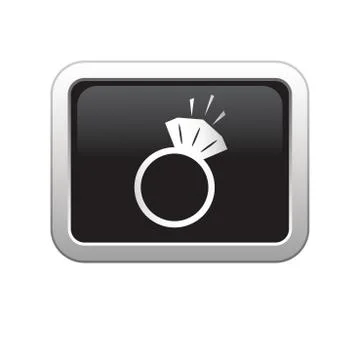 Ring icon black Stock Illustration