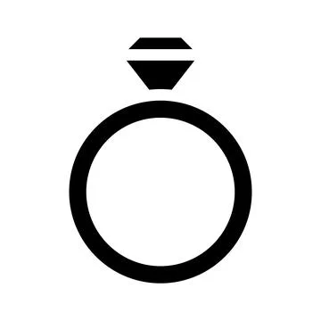 Ring icon gradient solid valentine illustration vector element and symbol p.. Stock Illustration