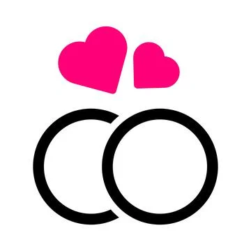 Ring icon solid black pink style valentine vector illustration perfect. Stockillustratie