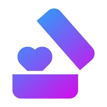 Ring icon solid gradient style valentine illustration vector element and sy.. イラスト素材