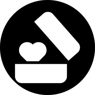 Ring icon solid white style valentine illustration vector element and symbo.. 스톡 일러스트