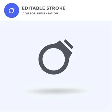 Ring icon vector, filled flat sign, solid pictogram isolated on white, logo イラスト素材