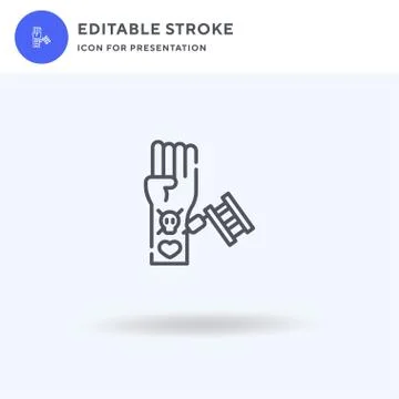 Ring icon vector, filled flat sign, solid pictogram isolated on white, logo Illustrazione stock