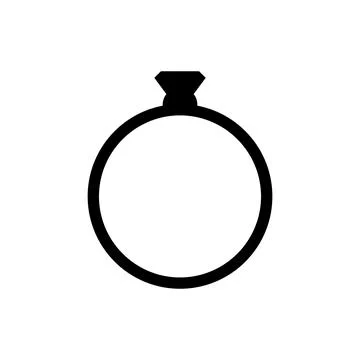 Ring icon vector Stock Illustration